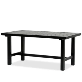 Bord 62 svart aluminium - 142x80 cm