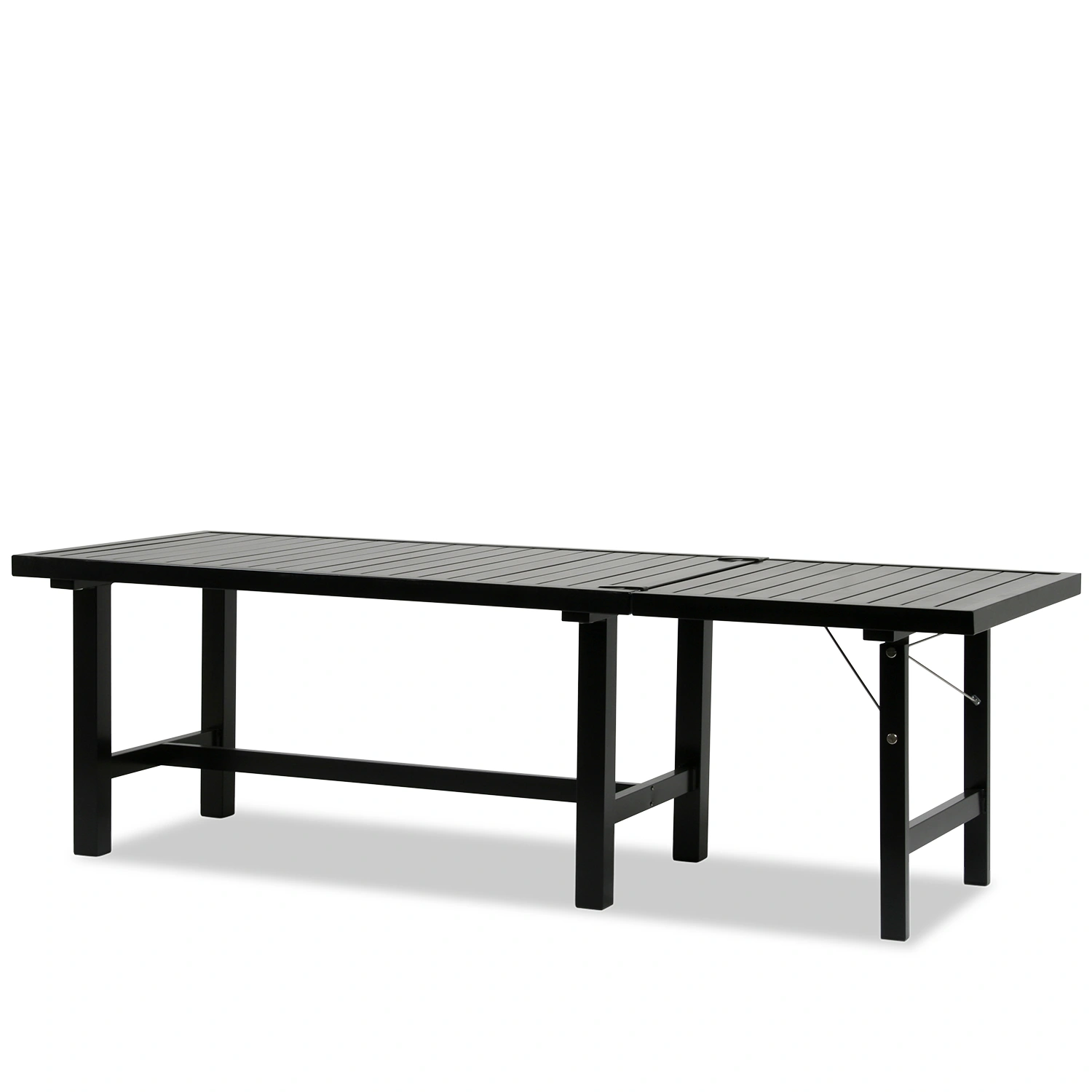 Tillsatsskiva 64 svart aluminium - 80x68 cm