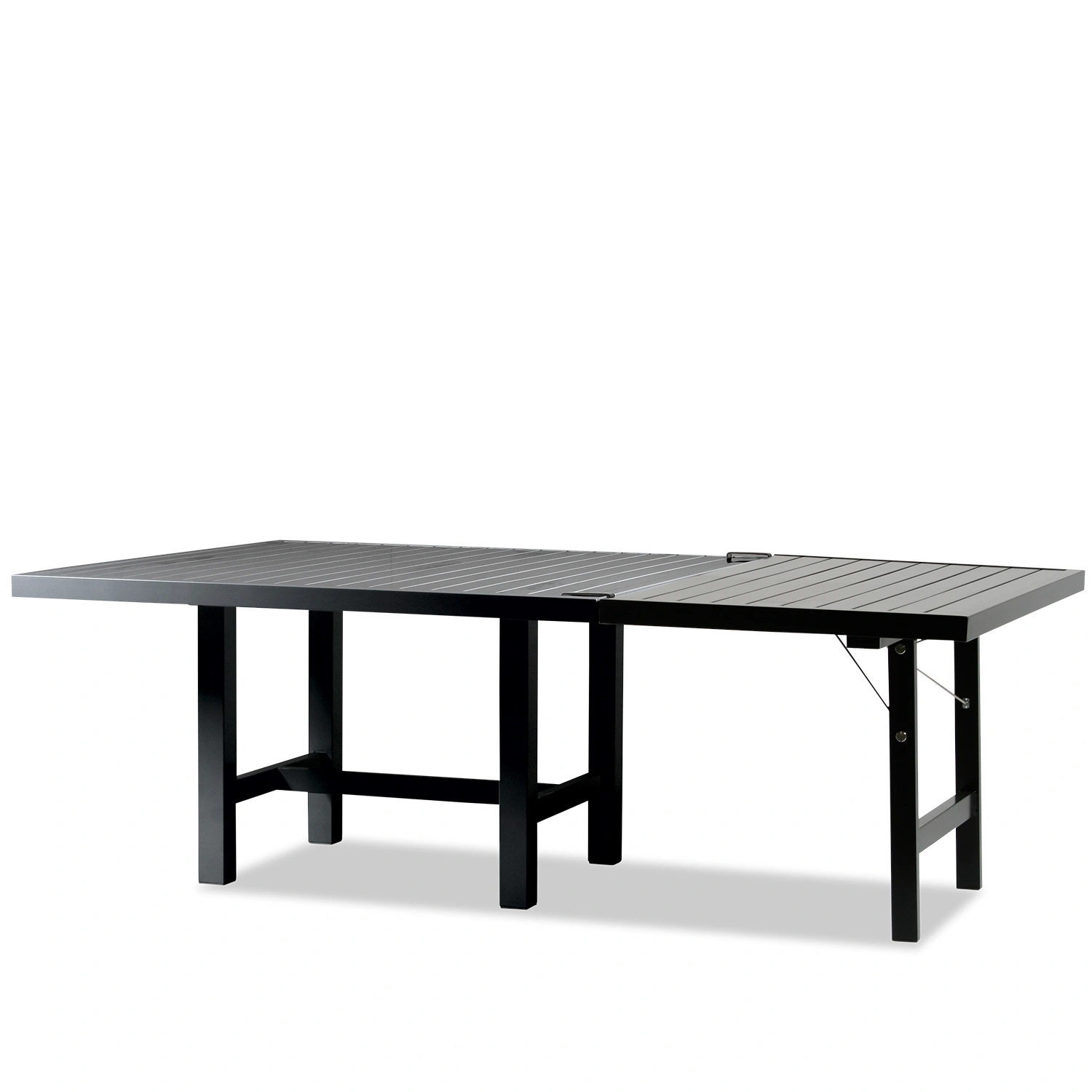 Tillsatsskiva 68 svart aluminium - 122x68 cm