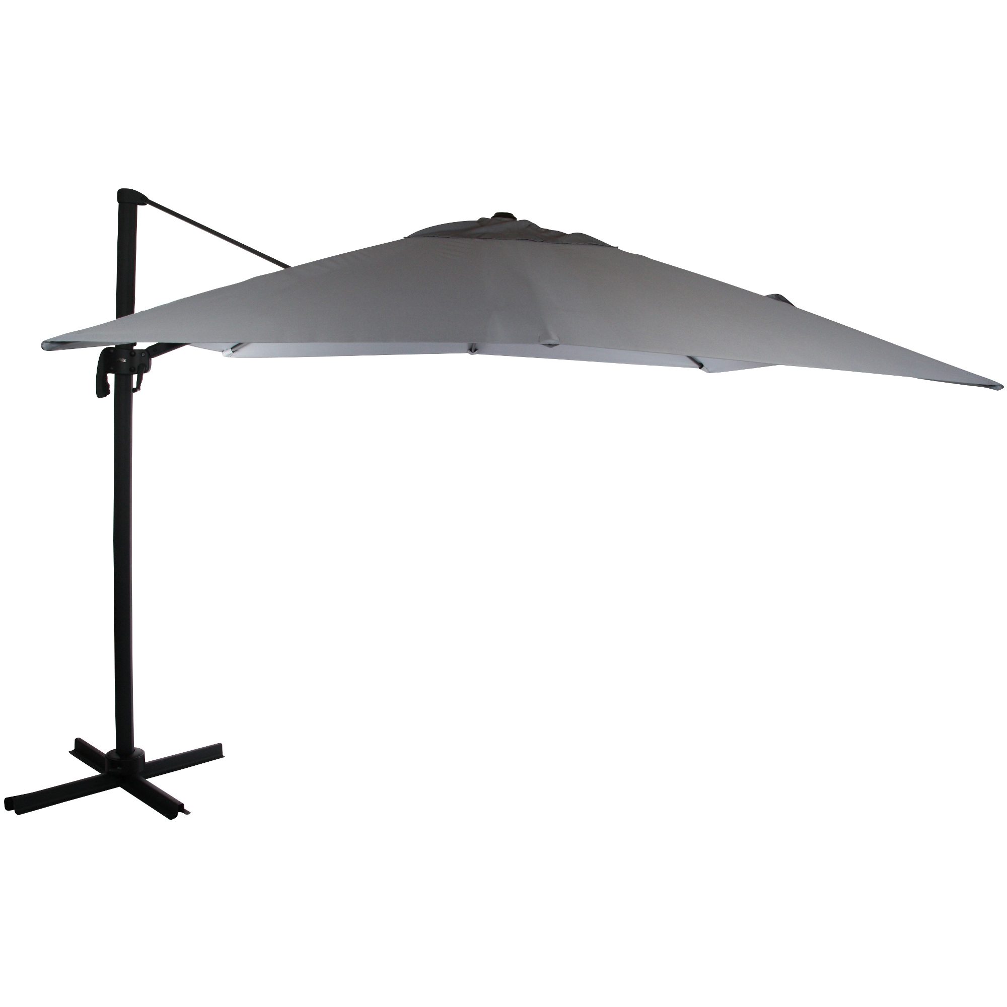 Linz frihängande parasoll antracit/grå 300×300 cm