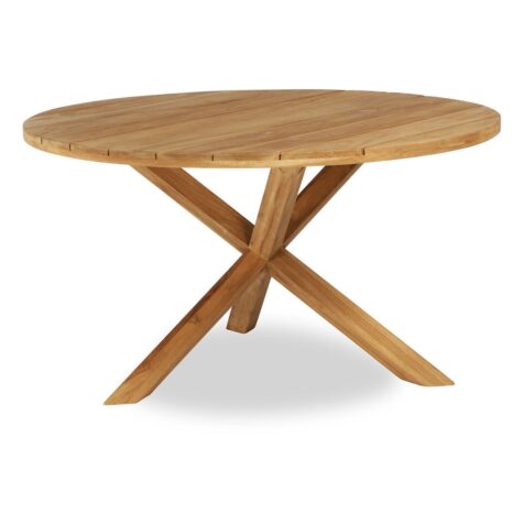X-teak matbord i naturell teak från Atleve i storleken 135 cm.