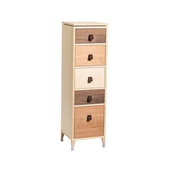 Abisko byrå 5 lådor, Flerfanér