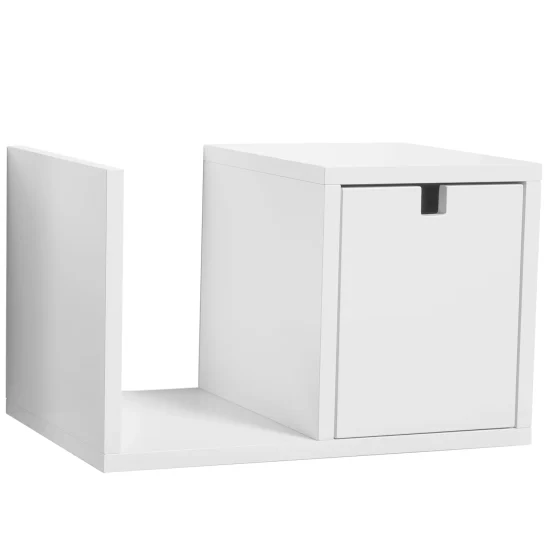 Falsterbo sängbord vägghängt vitlack