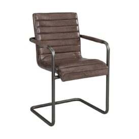 Sabina stol i leather lampre i mörkbrun färg från Artwood.