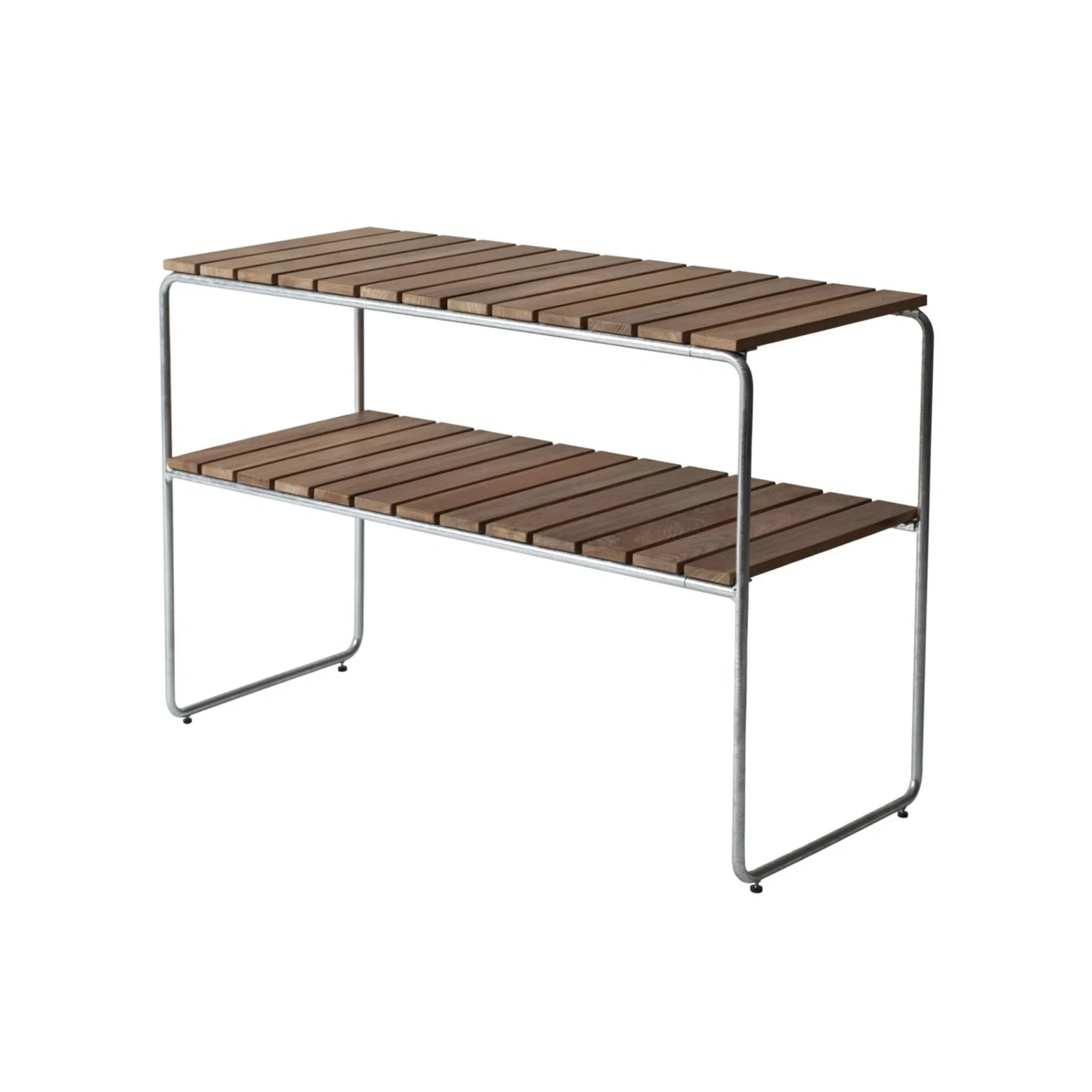 L105 avlastningsbord teak / varmförzinkat stativ