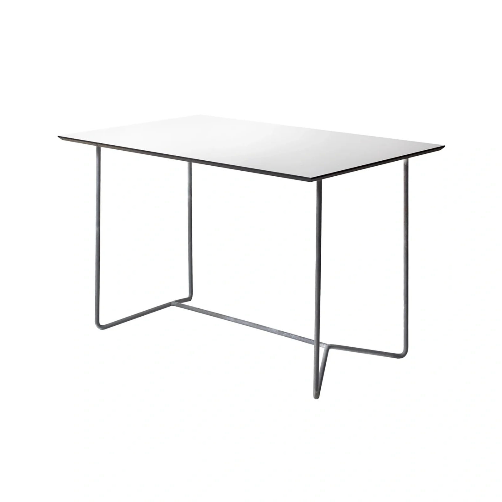 High-Tech bord vit/varmförzinkad 110x70 cm