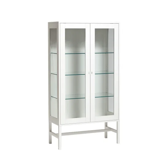 Falsterbo vitrinskåp vitlack 150 cm