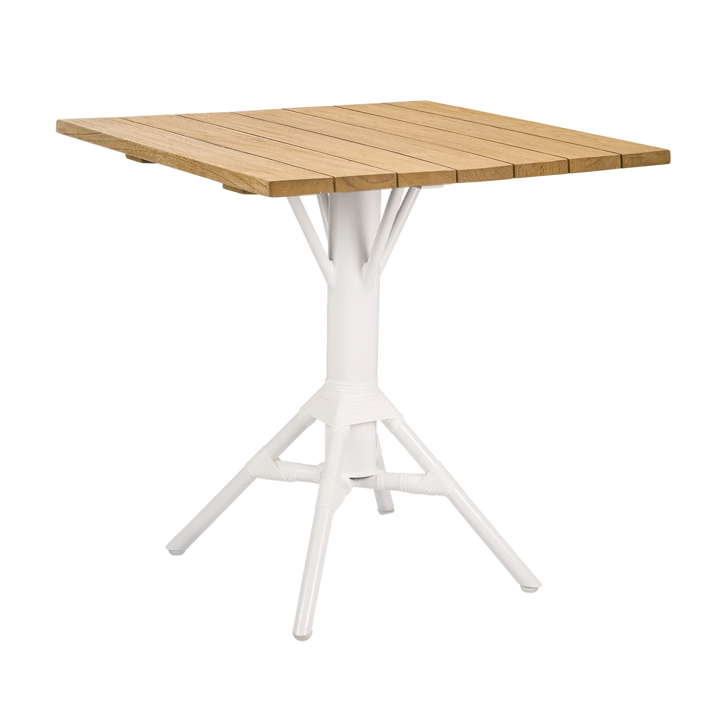 Product Image for Nicole cafébord vit/teak 70x70 cm