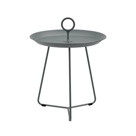 Eyelet sidobord mörkgrå Ø45 cm