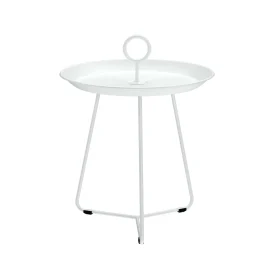 Eyelet sidobord vit Ø45 cm