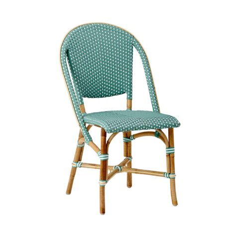 Sofie caféstol i grönt fårn Sika-Design.