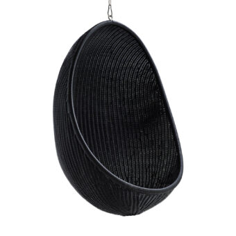 Hanging Egg chair Exterior svart