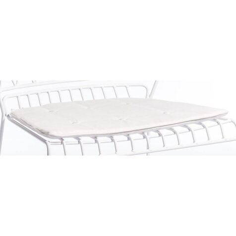 Sittdyna till Resö loungefåtölj i vitt Sunbrella tyg.