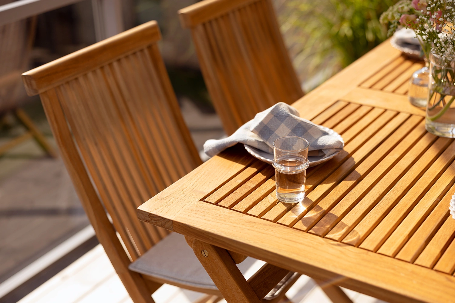 Turin fällstol teak