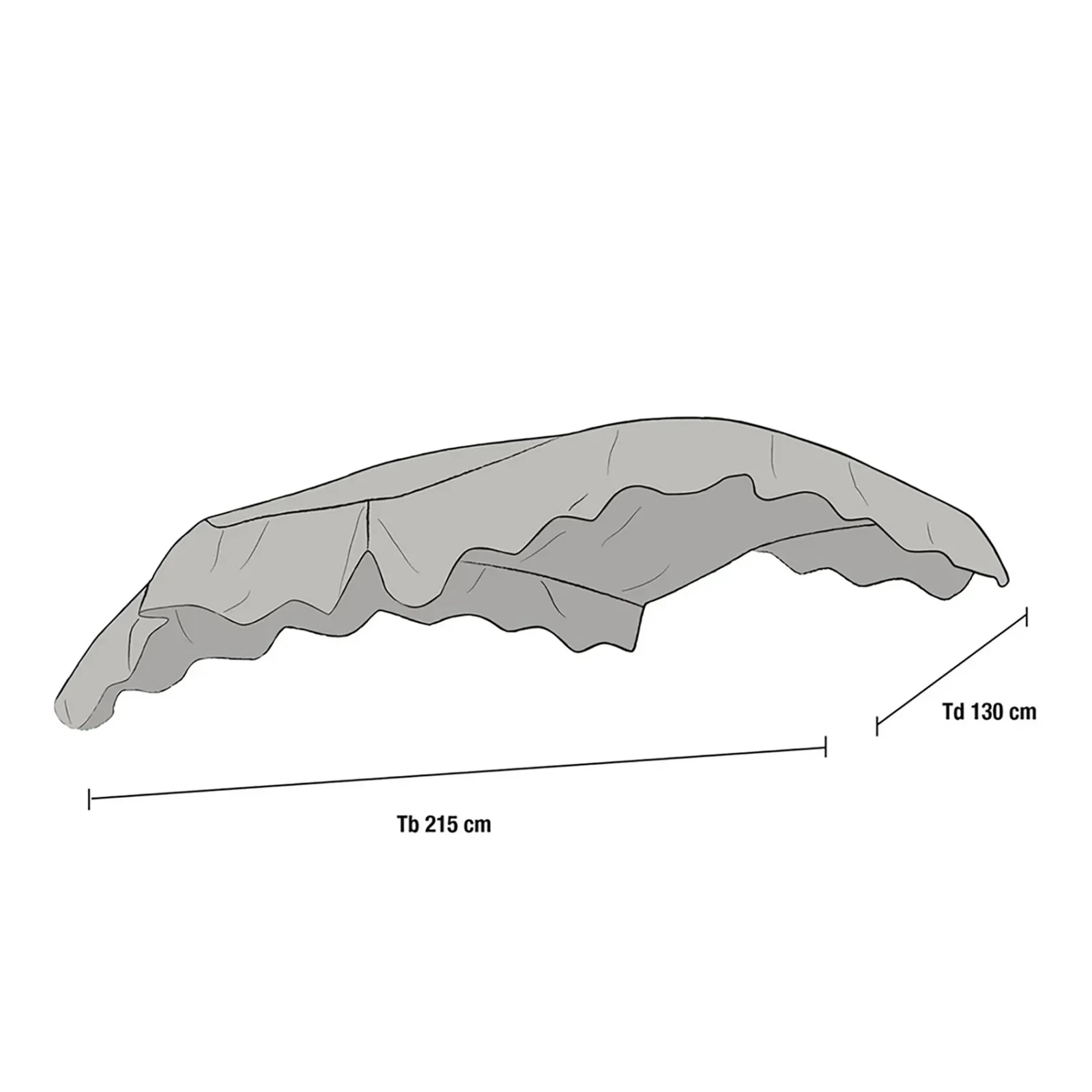 Prag hammocktak välvt grå