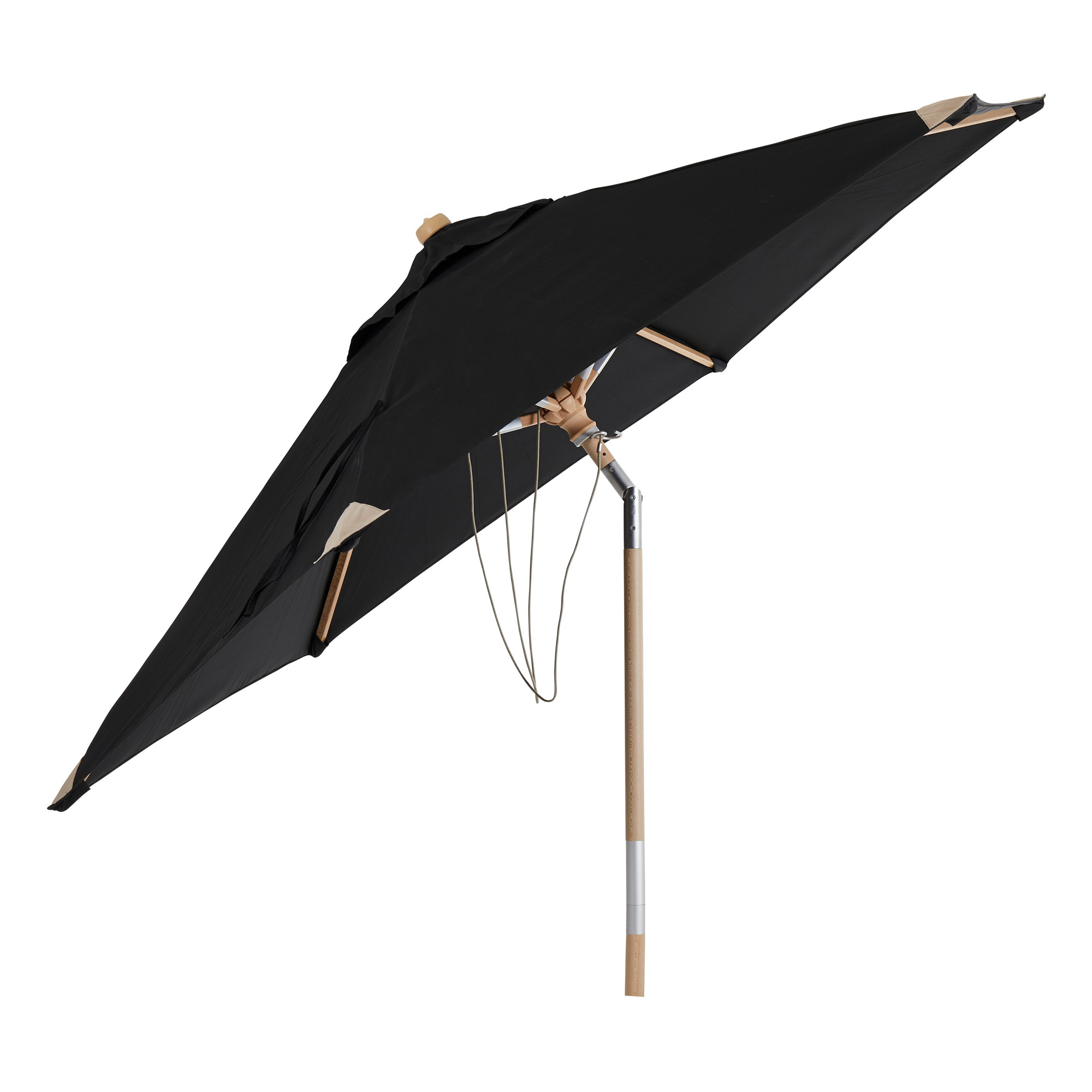 Trieste parasoll svart Ø250 cm