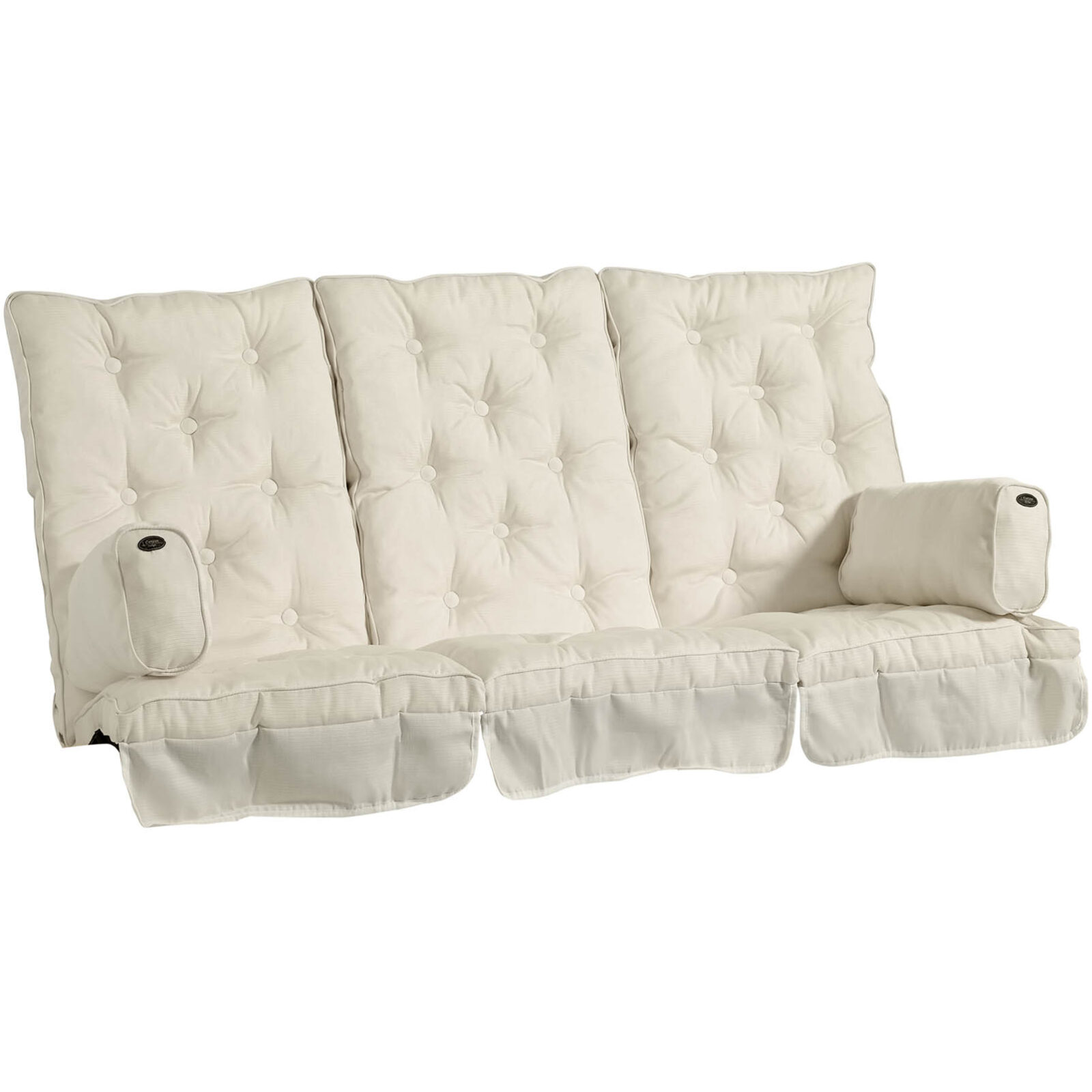 Canyon hammockdynor hög rygg, Offwhite strukturdralon