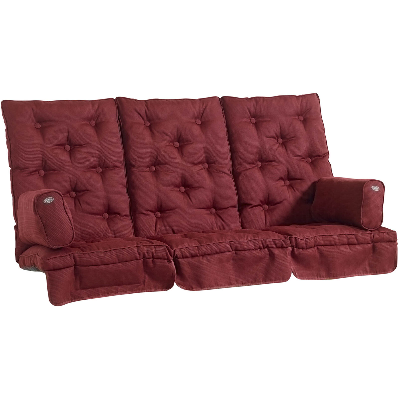 Canyon hammockdynor hög rygg, Vinröd strukturdralon