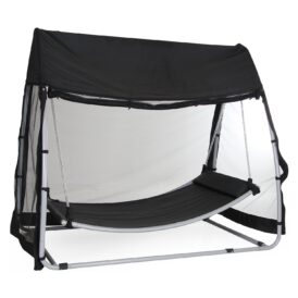 Silas hängmatta med myggnät i svart från Brafab.