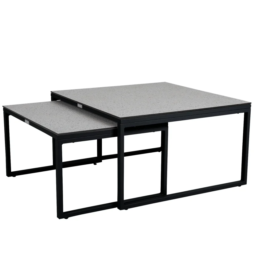 Talance soffbord svart 80x80 cm