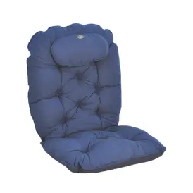 Snurr och gung lyx dyna blå strukturdralon