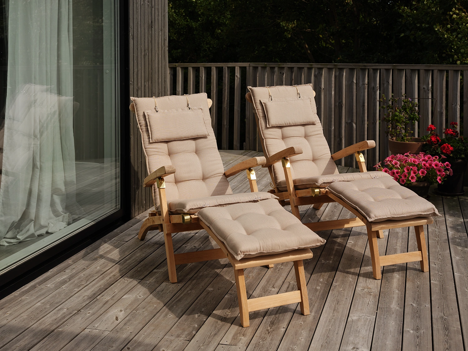 Florina däckstolsdyna beige dralon