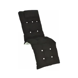 Baden-Baden flockdyna svart dralon