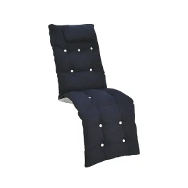 Baden-Baden flockdyna blå dralon