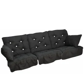 Hammockdynor låg rygg dralon - svart