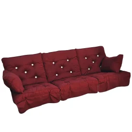 Hammockdynor låg rygg dralon - vinröd