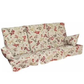 Hammockdynor hög rygg bomull - nature