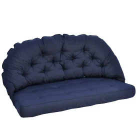 Sabina/Panama 2-sits soffdyna blå dralon