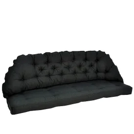 Sabina/Panama 3-sits soffdyna svart dralon