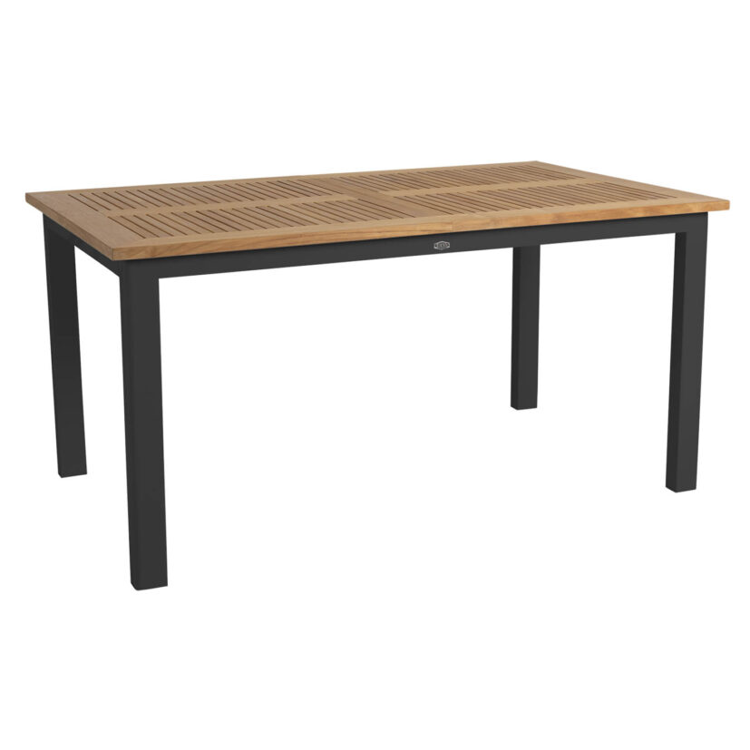Brafab Lyon förlängningsbord svart/teak 152-210×92 cm