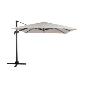 Brafab Linz frihängande parasoll 300x300 cm antracit/khaki