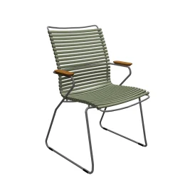 Click karmstol hög rygg olivgrön