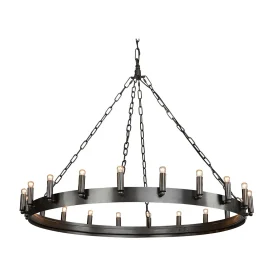 Crown taklampa antique iron Ø105 cm