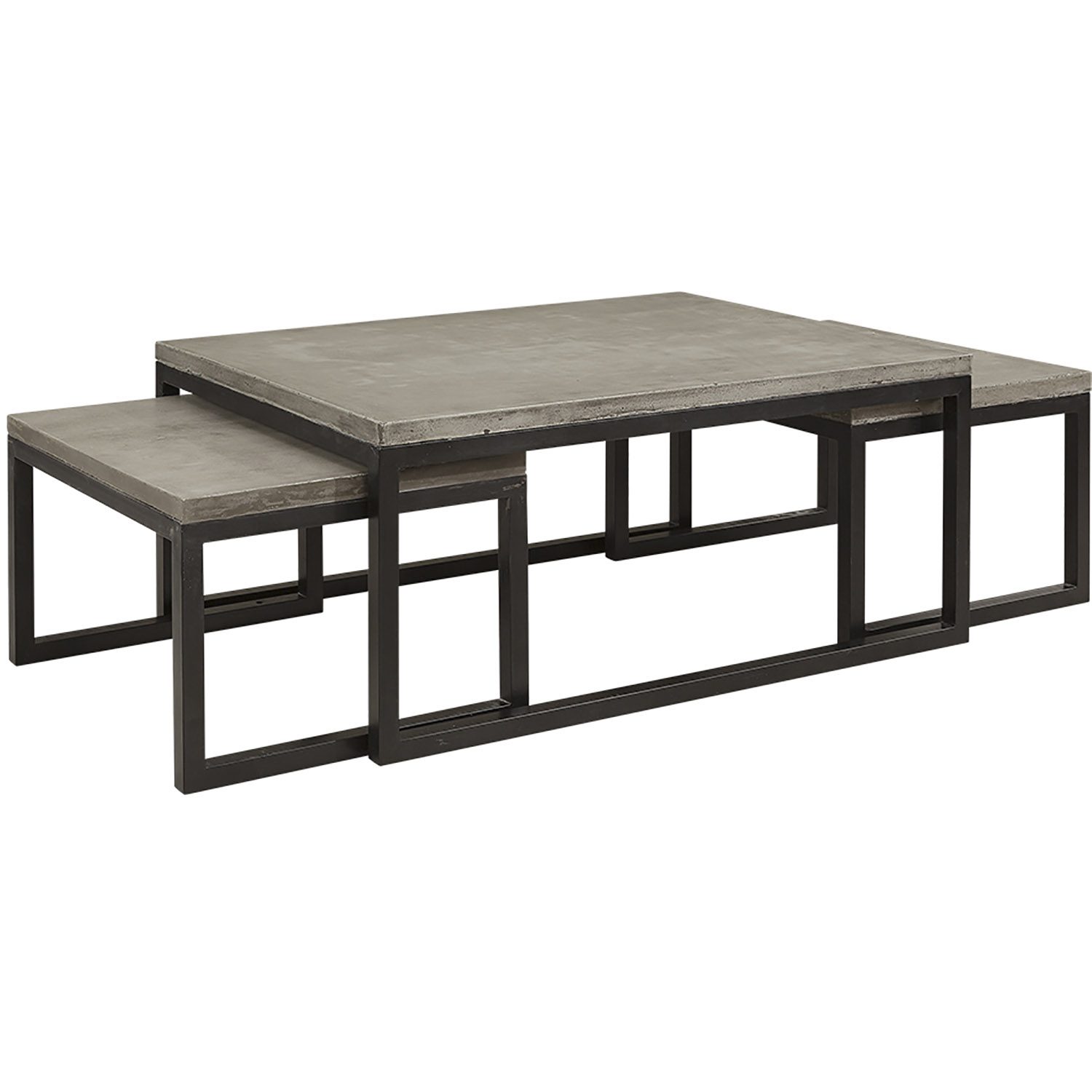 Toshu soffbord i lättbetong och stål i tre delar från Artwood.