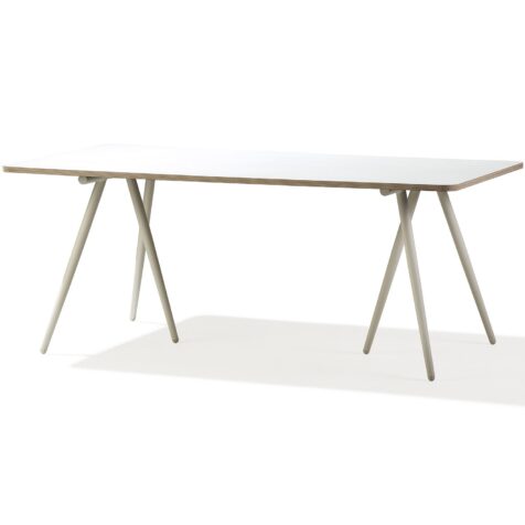 Turn bord 180x90 cm i vitt från Cane-line.
