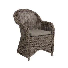 Paulina fåtölj rustik inkl. beige dyna