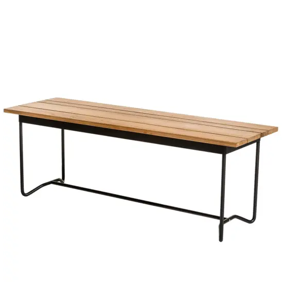 Grinda bänk teak, B128 cm