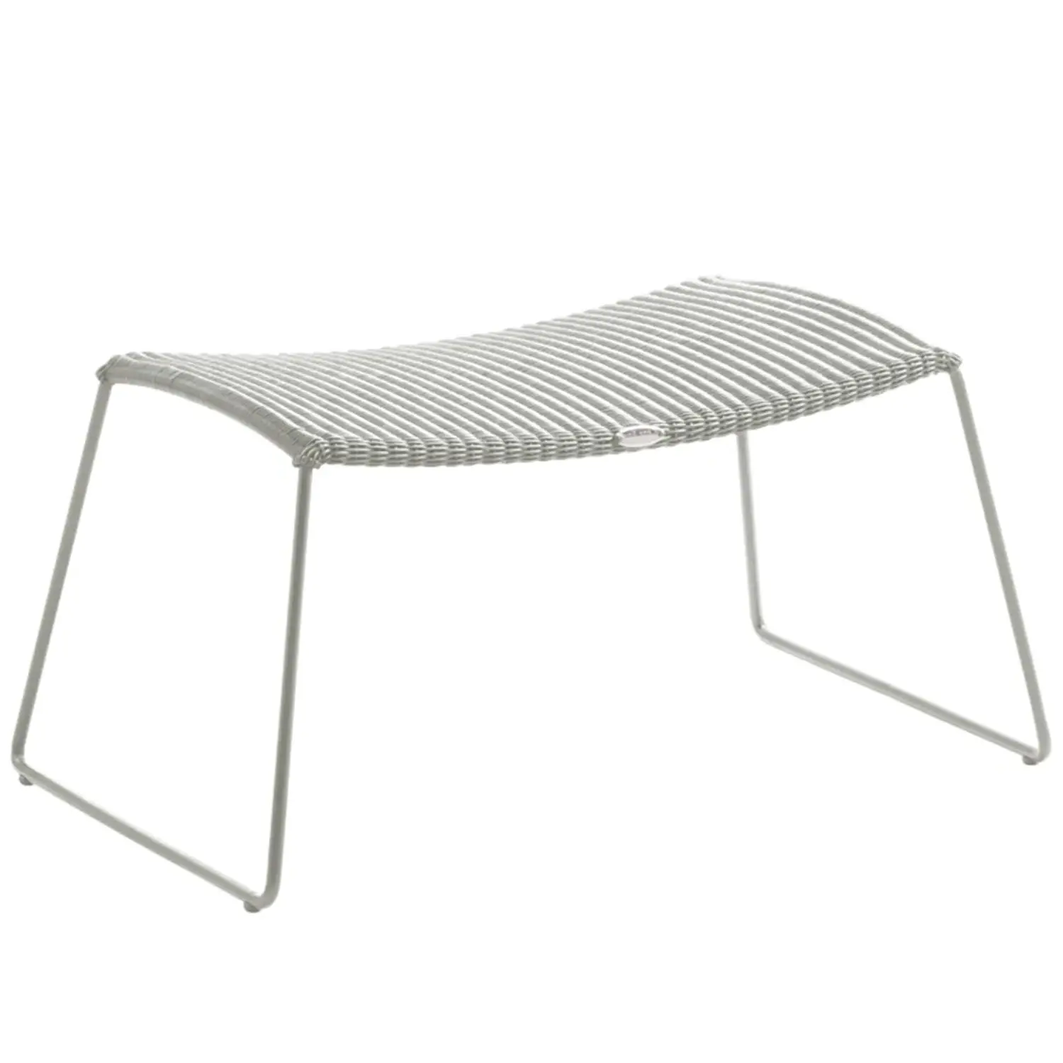 Breeze fotpall vitgrå