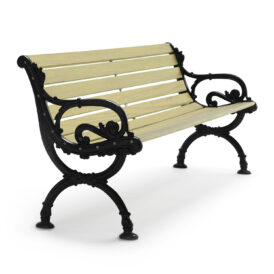 Byarum soffa 155, impregnerad furu / svart