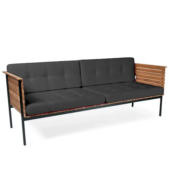 Skargaarden Häringe soffa sooty/teak inkl. dynor