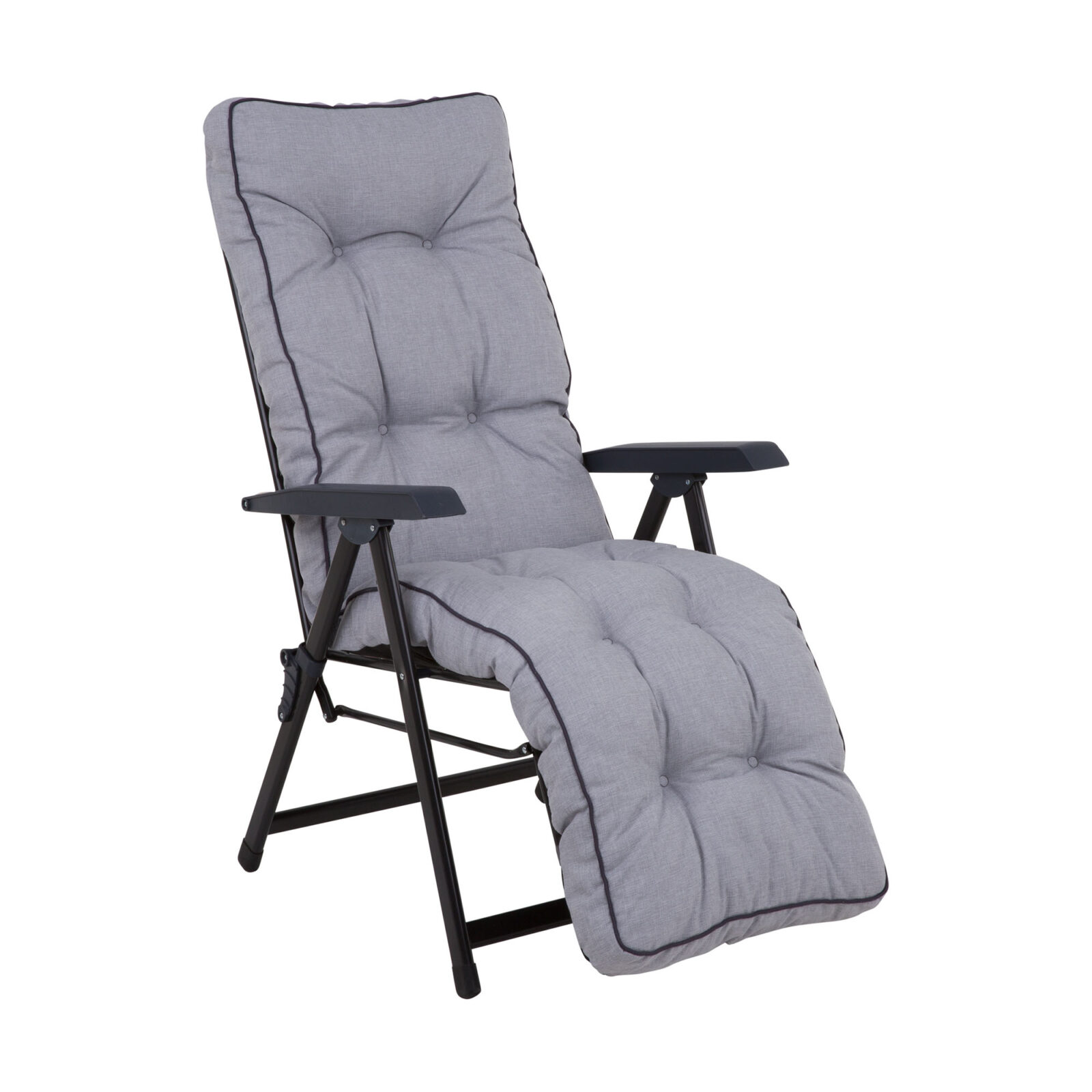 Baden-Baden vilstol med dyna – ljusgrå