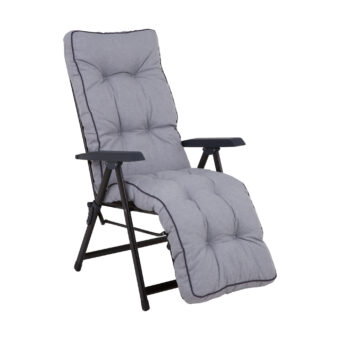 Baden-Baden vilstol med dyna – ljusgrå