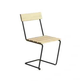 Stol 1 oljad furu / mörkgrön