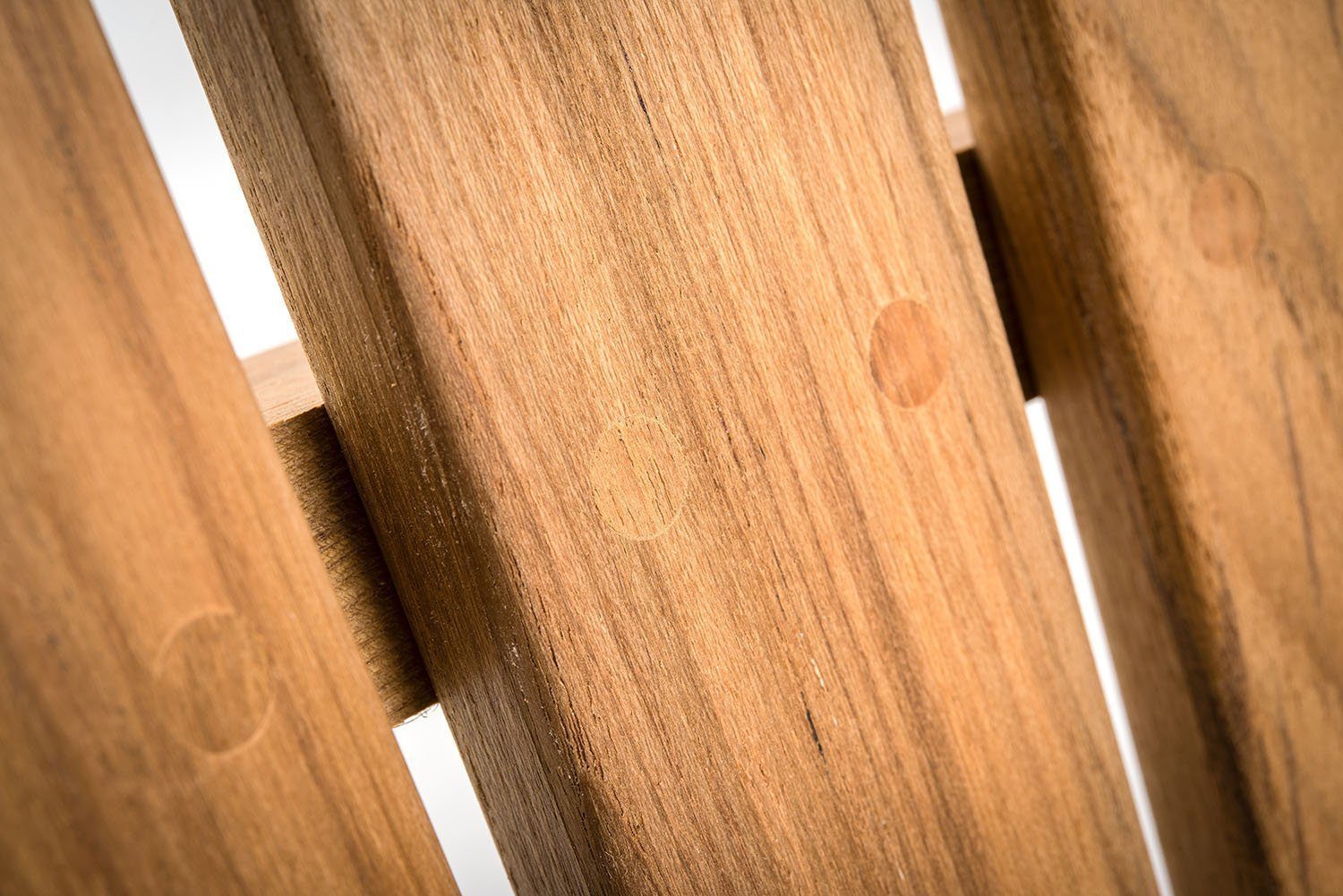 Detaljbild på Bryggstol Light från TräDesign i Tranås.