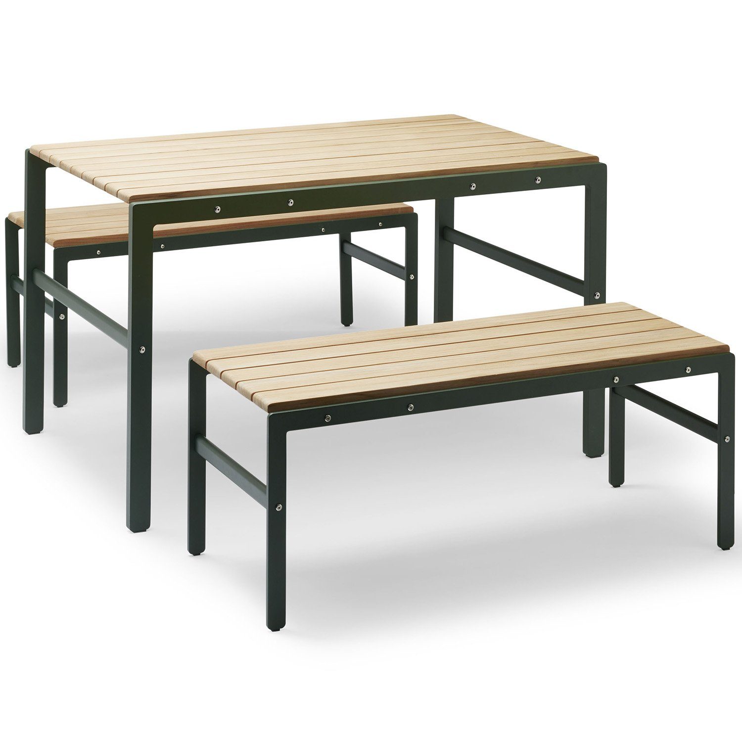 Reform bord skogsgrön/teak 125x71 cm