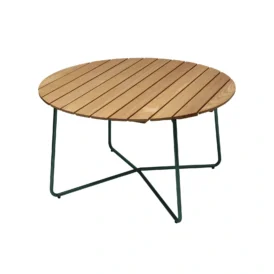 9A bord oljad ek / mörkgrön Ø120 cm